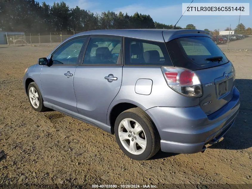 2T1LR30E36C551442 2006 Toyota Matrix Xr