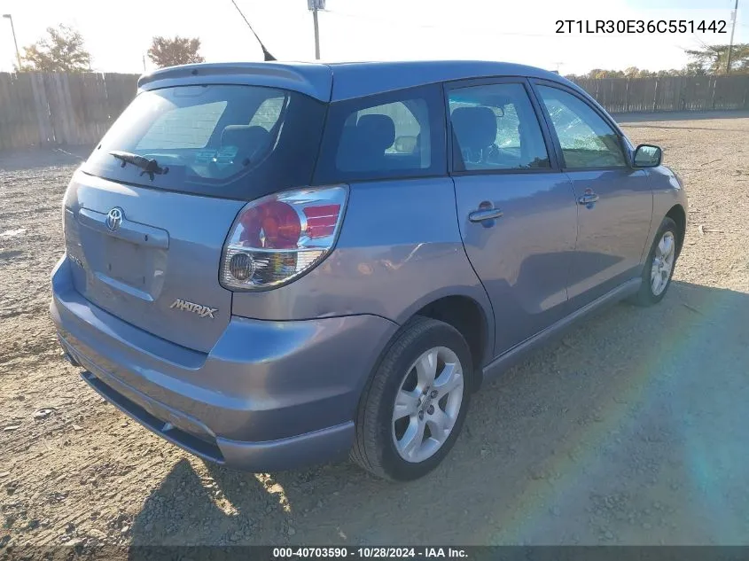 2T1LR30E36C551442 2006 Toyota Matrix Xr