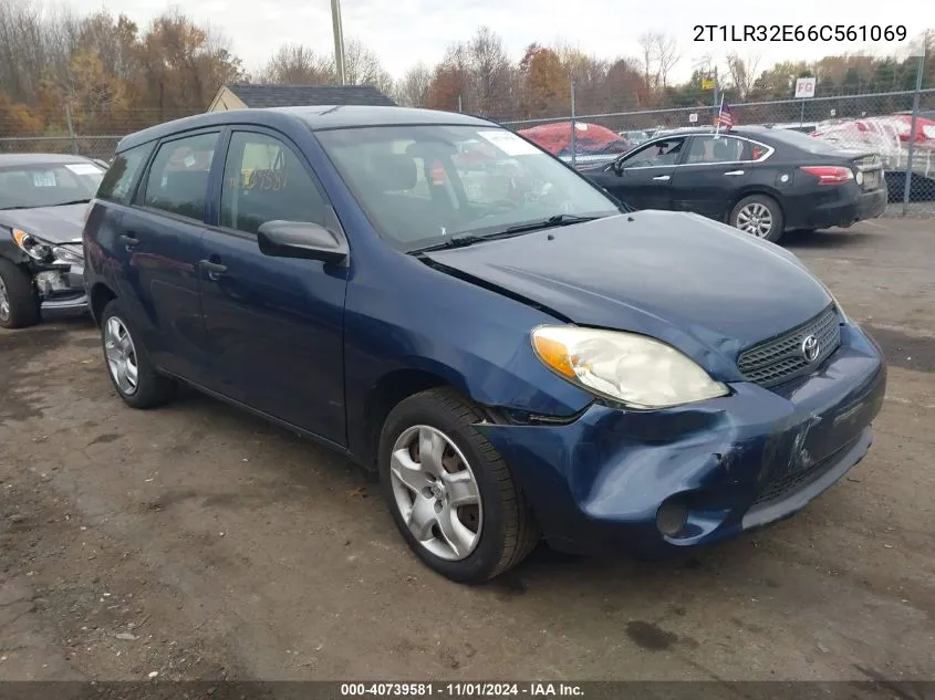 2006 Toyota Matrix VIN: 2T1LR32E66C561069 Lot: 40739581