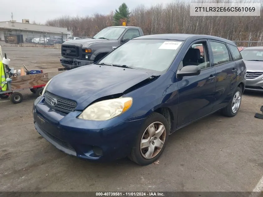 2006 Toyota Matrix VIN: 2T1LR32E66C561069 Lot: 40739581