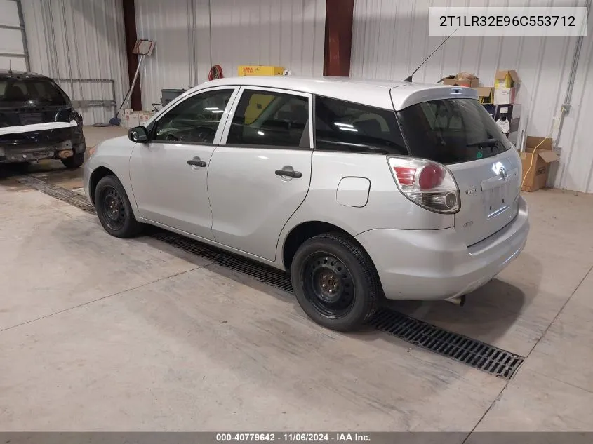 2006 Toyota Matrix VIN: 2T1LR32E96C553712 Lot: 40779642