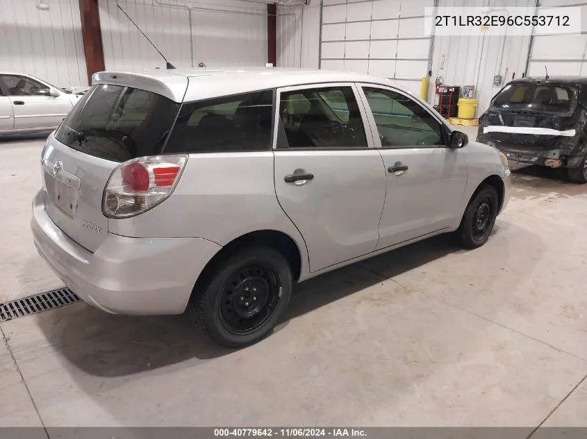 2006 Toyota Matrix VIN: 2T1LR32E96C553712 Lot: 40779642