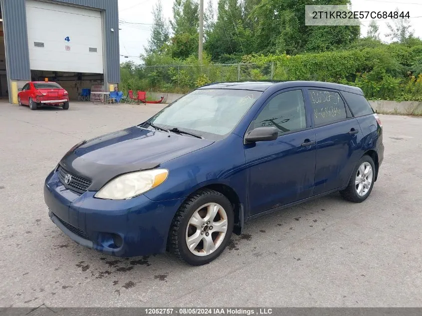 2007 Toyota Matrix VIN: 2T1KR32E57C684844 Lot: 12052757