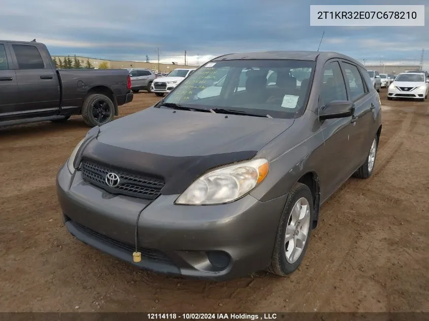 2T1KR32E07C678210 2007 Toyota Corolla Matrix Xr