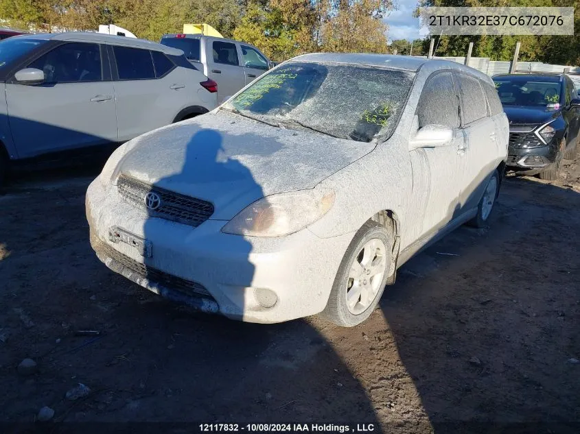 2007 Toyota Matrix Xr VIN: 2T1KR32E37C672076 Lot: 12117832