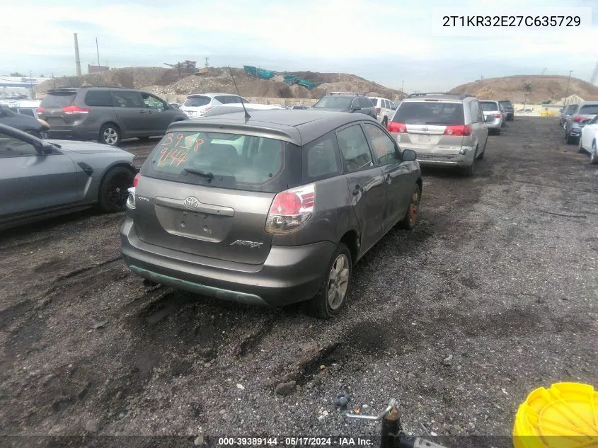 2T1KR32E27C635729 2007 Toyota Matrix