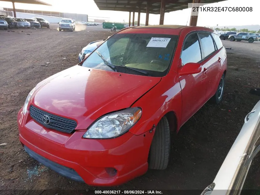 2T1KR32E47C680008 2007 Toyota Matrix Xr