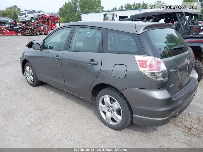 2T1KR30E67C671362 2007 Toyota Matrix Xr