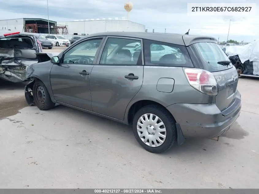 2T1KR30E67C682927 2007 Toyota Matrix