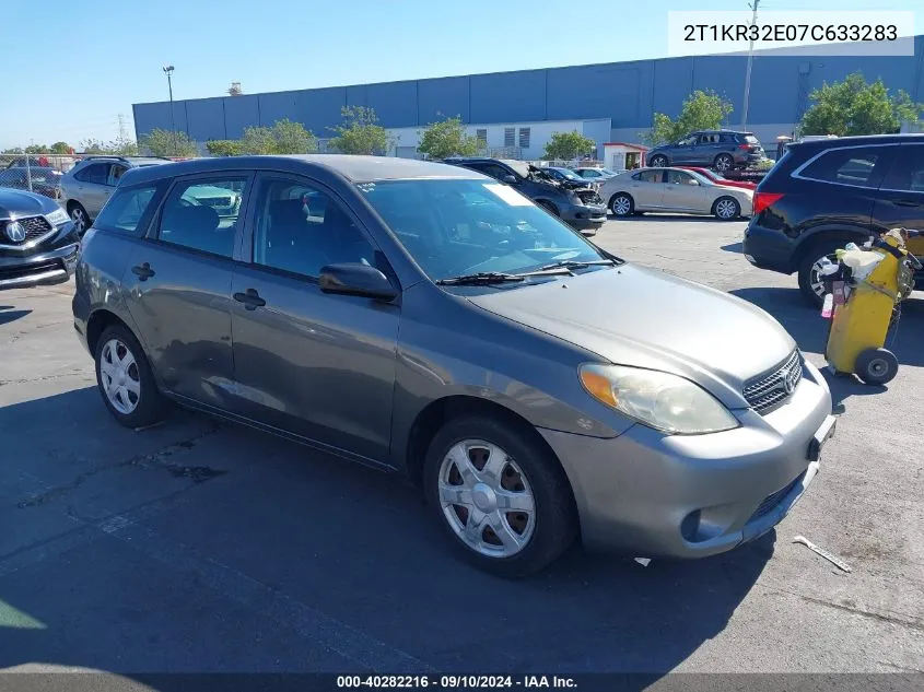 2007 Toyota Matrix VIN: 2T1KR32E07C633283 Lot: 40282216