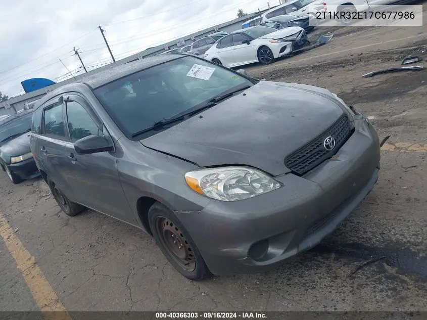 2007 Toyota Matrix VIN: 2T1KR32E17C677986 Lot: 40366303