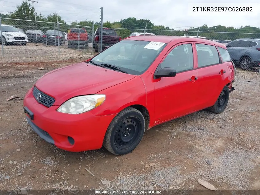 2007 Toyota Matrix VIN: 2T1KR32E97C626882 Lot: 40379175