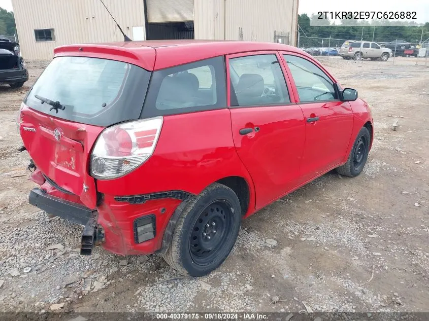 2007 Toyota Matrix VIN: 2T1KR32E97C626882 Lot: 40379175