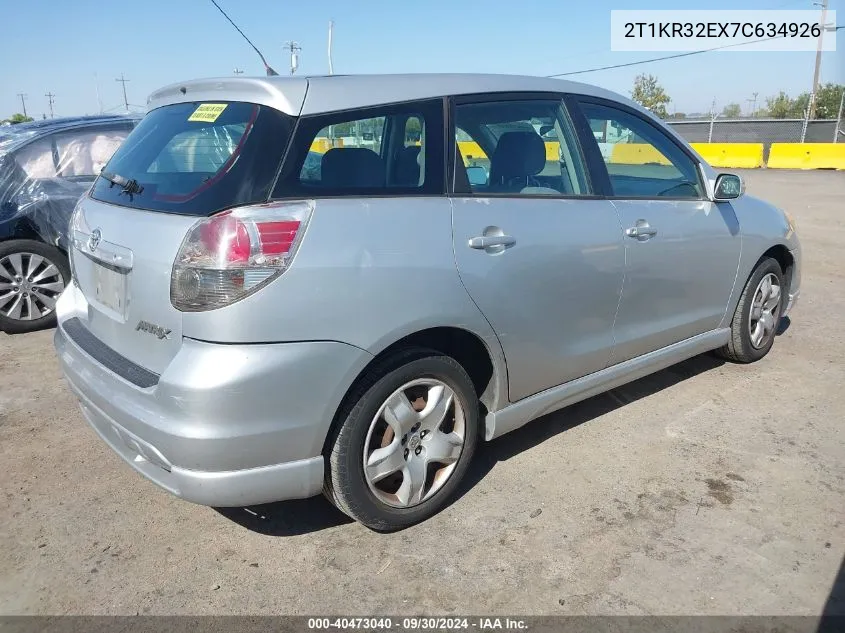 2T1KR32EX7C634926 2007 Toyota Matrix Xr