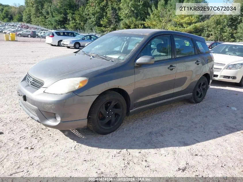 2007 Toyota Matrix Xr VIN: 2T1KR32E97C672034 Lot: 40474304