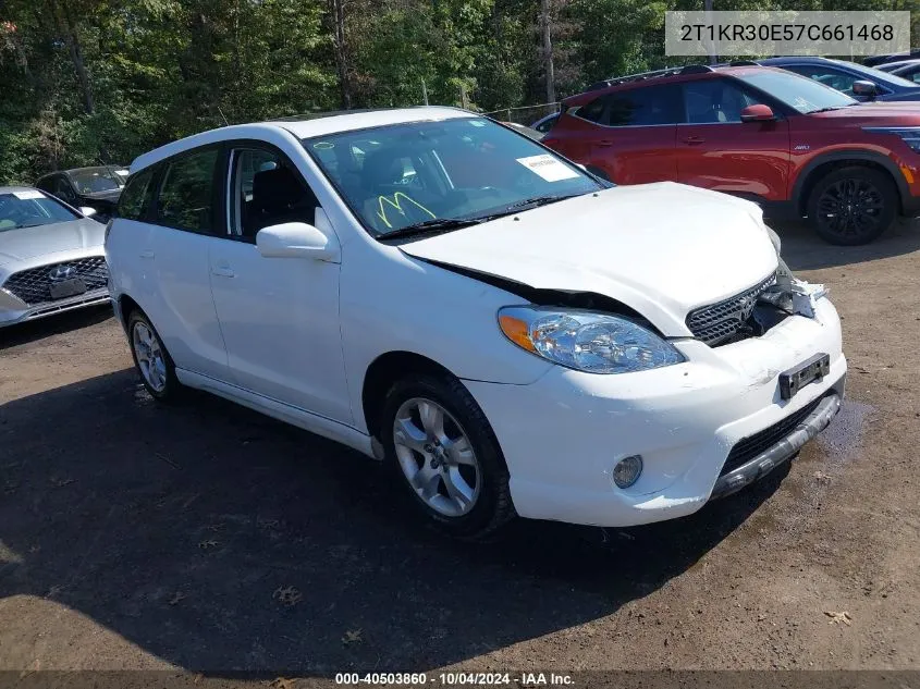 2007 Toyota Matrix Xr VIN: 2T1KR30E57C661468 Lot: 40503860