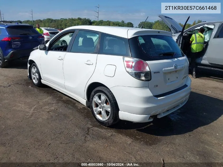 2007 Toyota Matrix Xr VIN: 2T1KR30E57C661468 Lot: 40503860