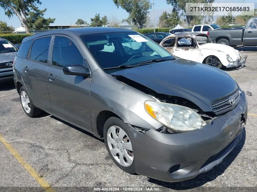 2007 Toyota Corolla Matrix Xr VIN: 2T1KR32E17C685683 Lot: 40539294