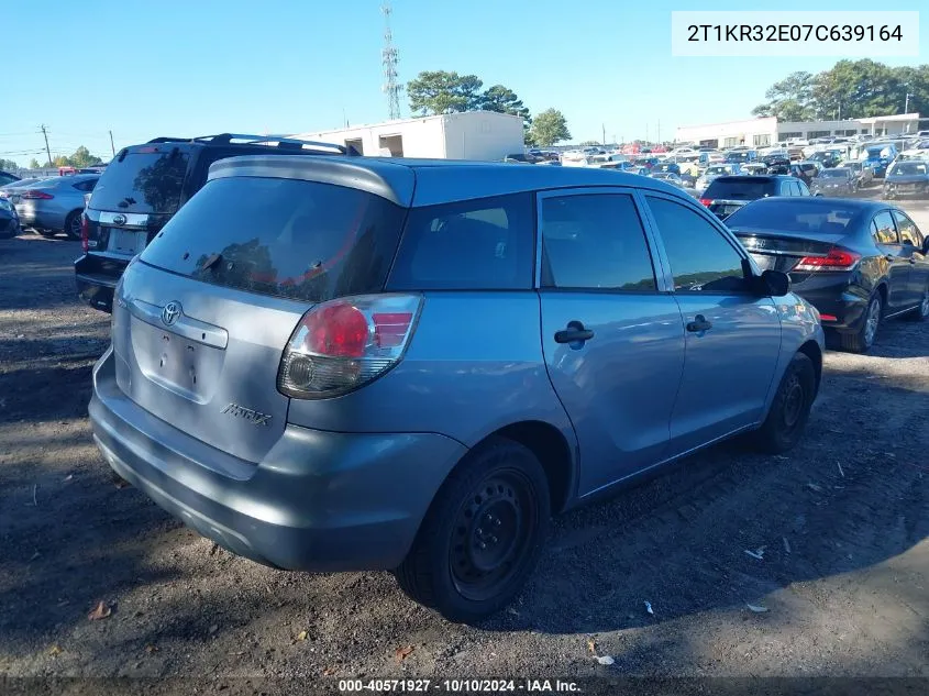 2007 Toyota Matrix VIN: 2T1KR32E07C639164 Lot: 40571927