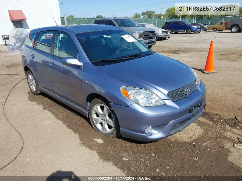 2007 Toyota Matrix Xr VIN: 2T1KR32E57C682317 Lot: 40592201