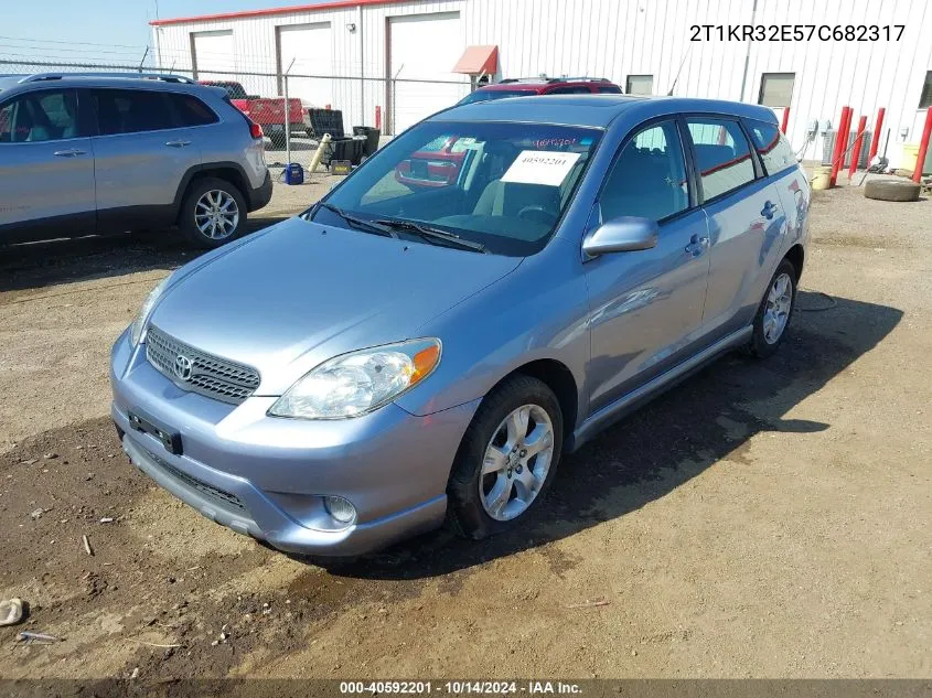 2007 Toyota Matrix Xr VIN: 2T1KR32E57C682317 Lot: 40592201