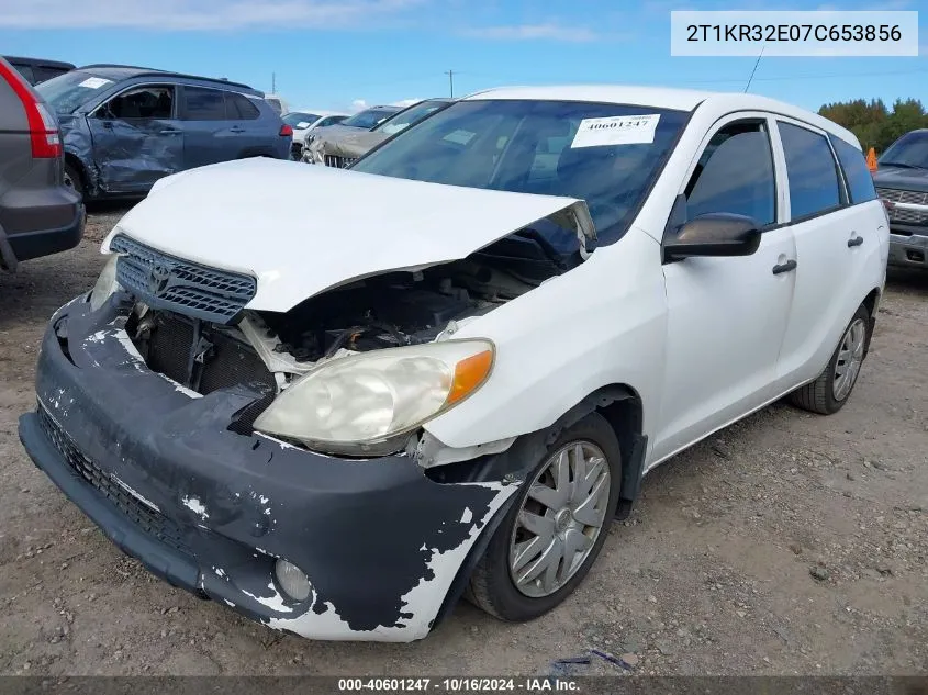 2007 Toyota Matrix VIN: 2T1KR32E07C653856 Lot: 40601247