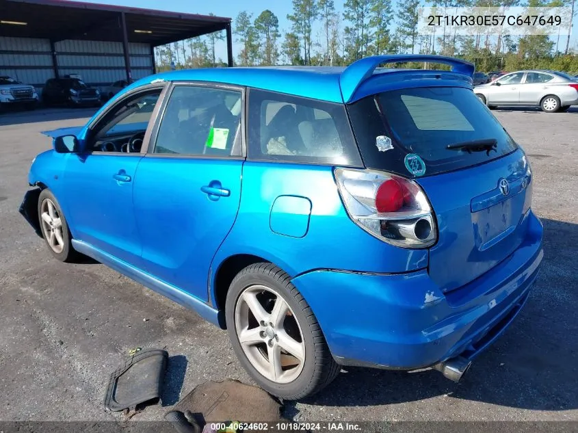 2T1KR30E57C647649 2007 Toyota Matrix Xr