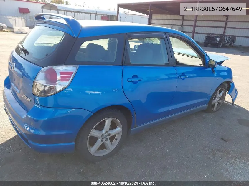 2T1KR30E57C647649 2007 Toyota Matrix Xr