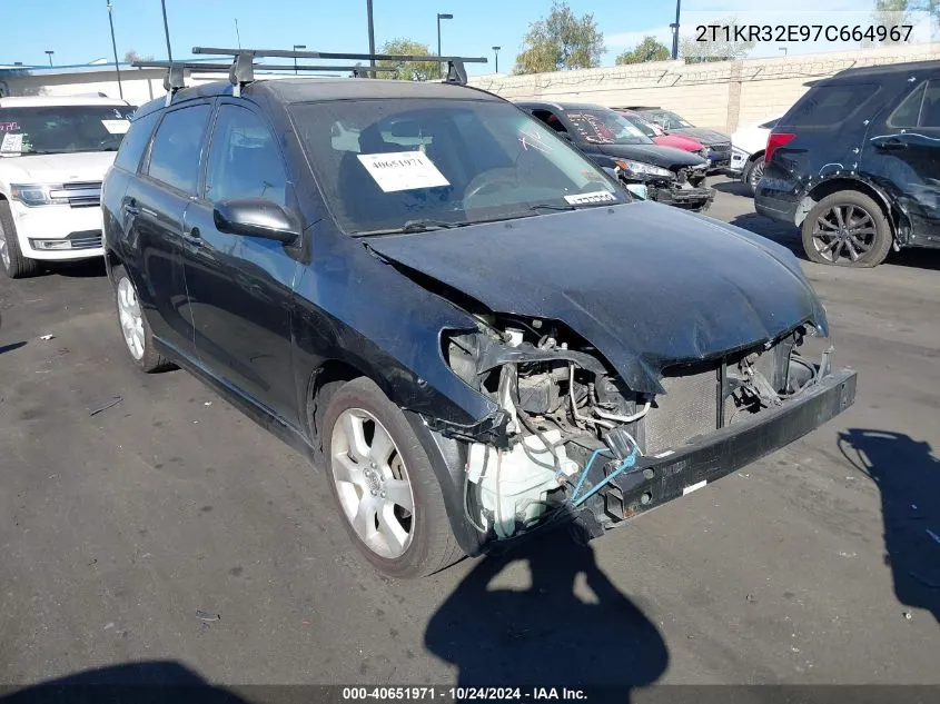 2007 Toyota Matrix Xr VIN: 2T1KR32E97C664967 Lot: 40651971