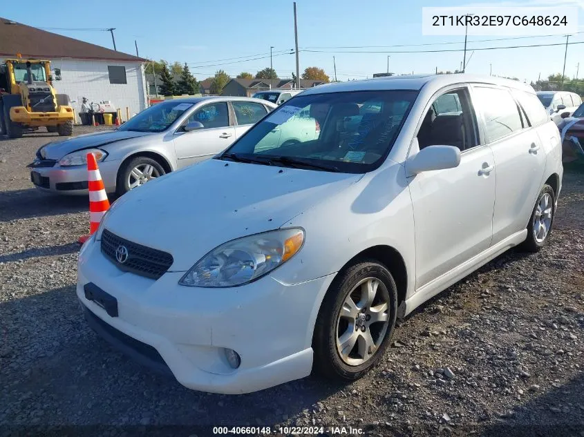 2007 Toyota Matrix Xr VIN: 2T1KR32E97C648624 Lot: 40660148