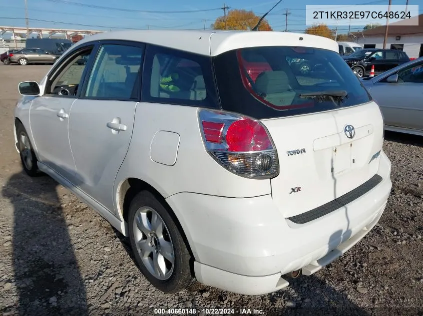 2007 Toyota Matrix Xr VIN: 2T1KR32E97C648624 Lot: 40660148