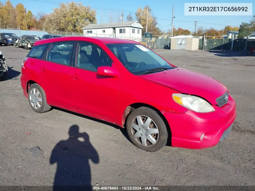 2007 Toyota Matrix Xr VIN: 2T1KR32E17C656992 Lot: 40679403