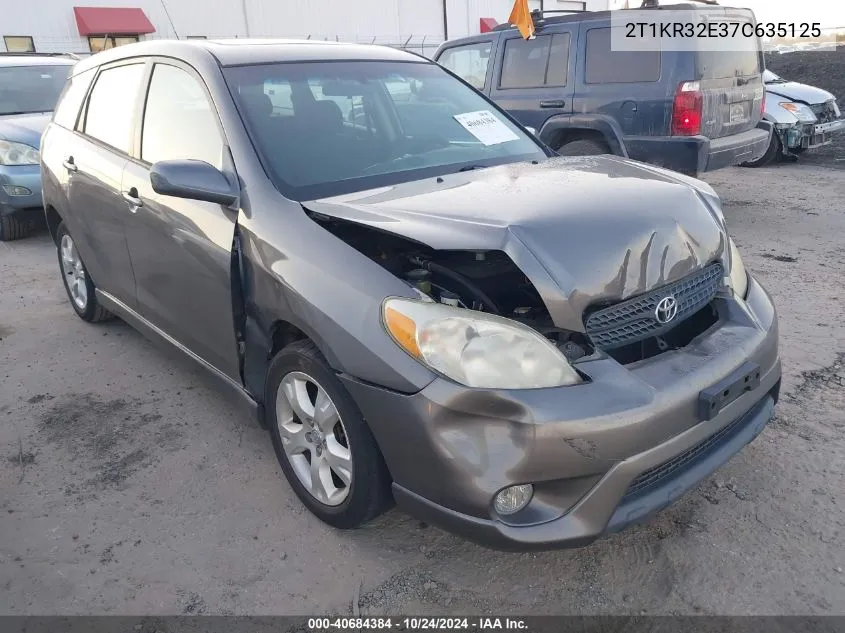 2007 Toyota Matrix Xr VIN: 2T1KR32E37C635125 Lot: 40684384