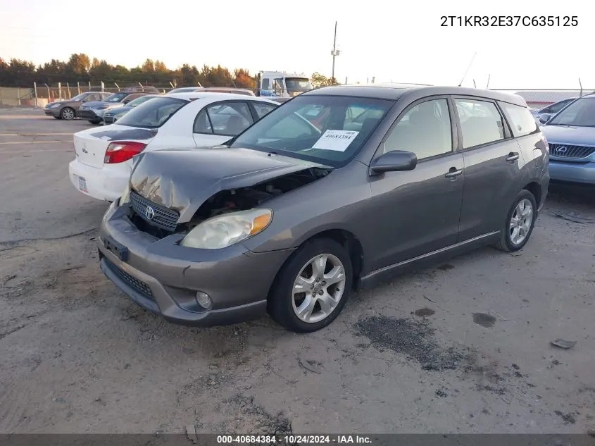 2007 Toyota Matrix Xr VIN: 2T1KR32E37C635125 Lot: 40684384