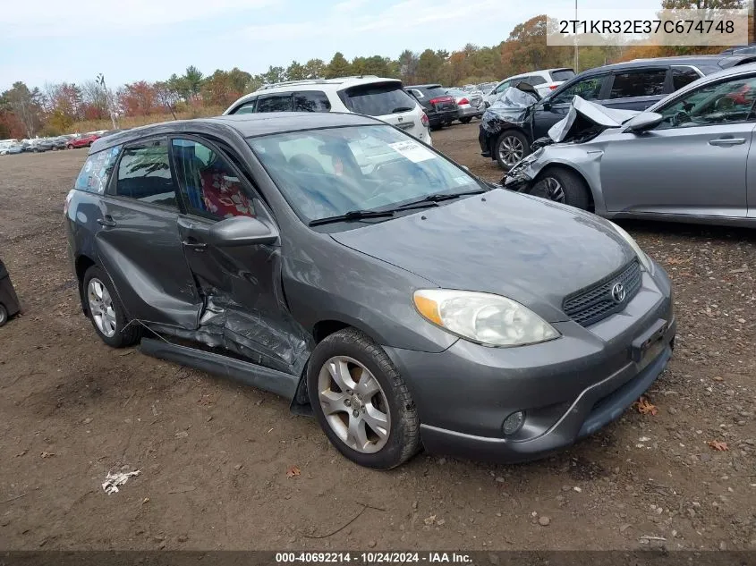 2T1KR32E37C674748 2007 Toyota Matrix Xr