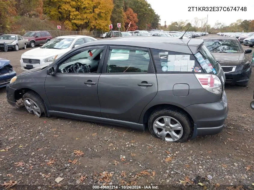 2T1KR32E37C674748 2007 Toyota Matrix Xr