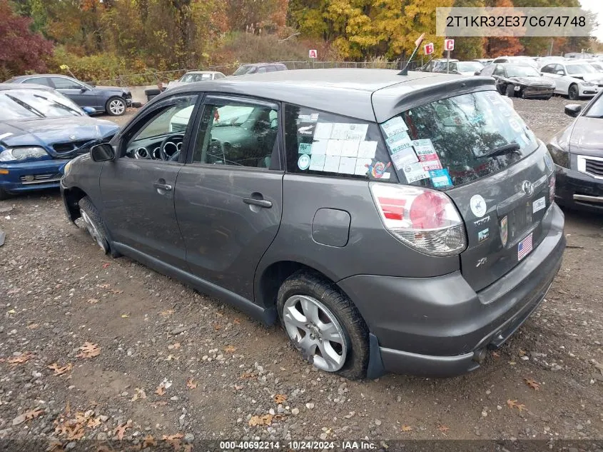 2T1KR32E37C674748 2007 Toyota Matrix Xr