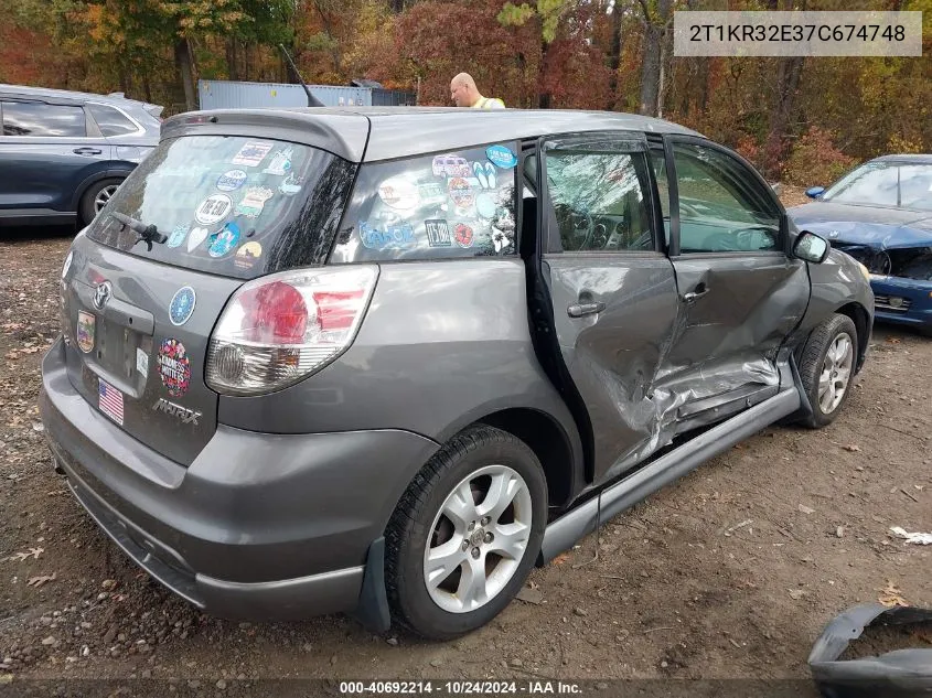 2T1KR32E37C674748 2007 Toyota Matrix Xr