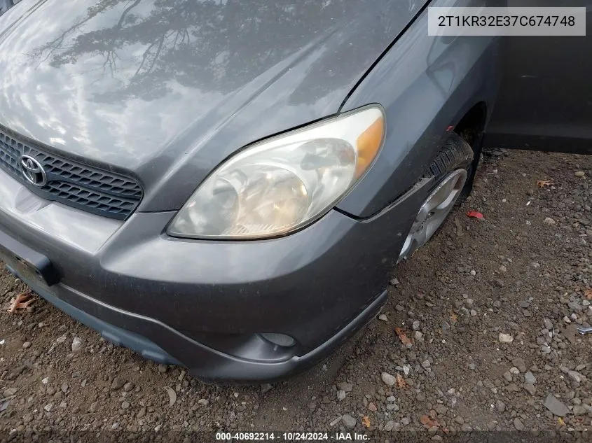 2T1KR32E37C674748 2007 Toyota Matrix Xr