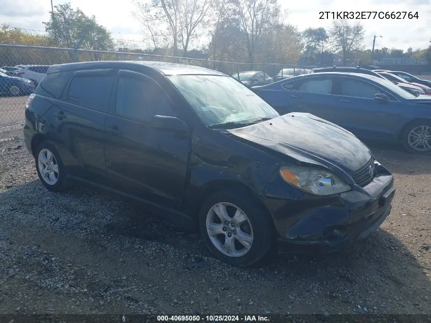 2007 Toyota Matrix Xr VIN: 2T1KR32E77C662764 Lot: 40695050