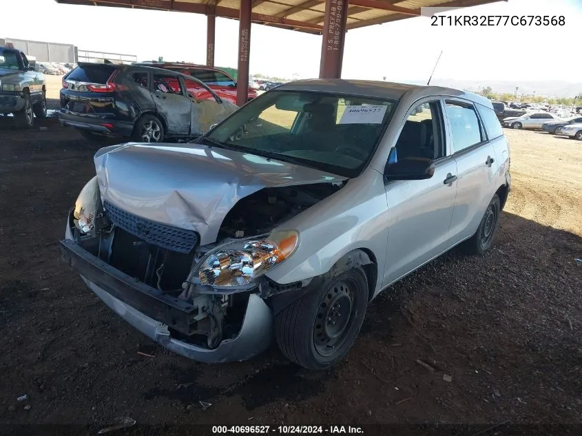 2007 Toyota Matrix VIN: 2T1KR32E77C673568 Lot: 40696527