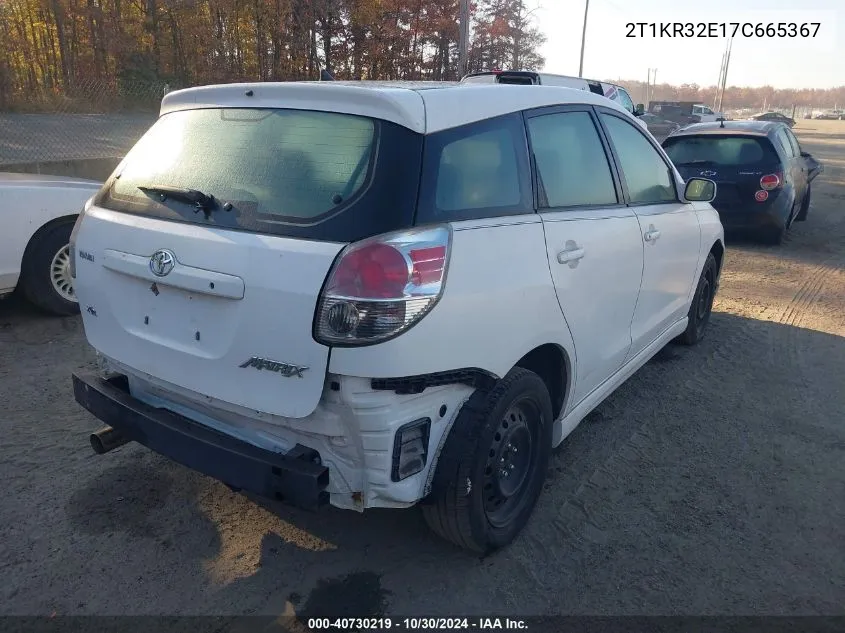 2T1KR32E17C665367 2007 Toyota Matrix Std/Xr