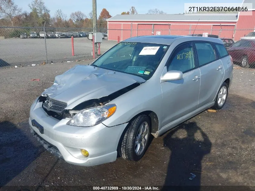 2007 Toyota Matrix Xr VIN: 2T1KR32E37C664866 Lot: 40732989