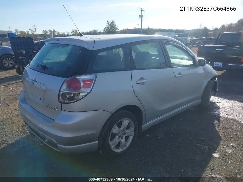 2007 Toyota Matrix Xr VIN: 2T1KR32E37C664866 Lot: 40732989