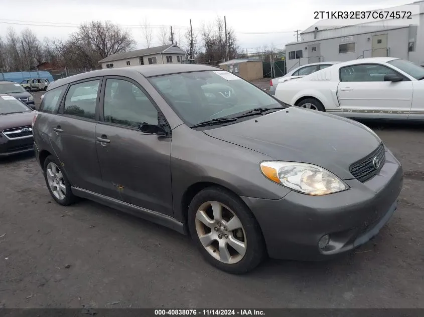 2007 Toyota Matrix Xr VIN: 2T1KR32E37C674572 Lot: 40838076