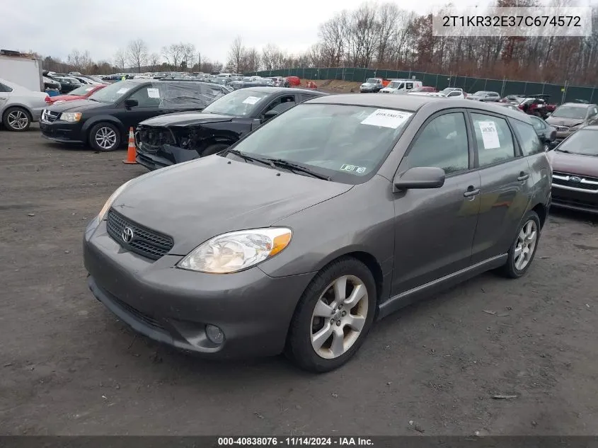 2007 Toyota Matrix Xr VIN: 2T1KR32E37C674572 Lot: 40838076