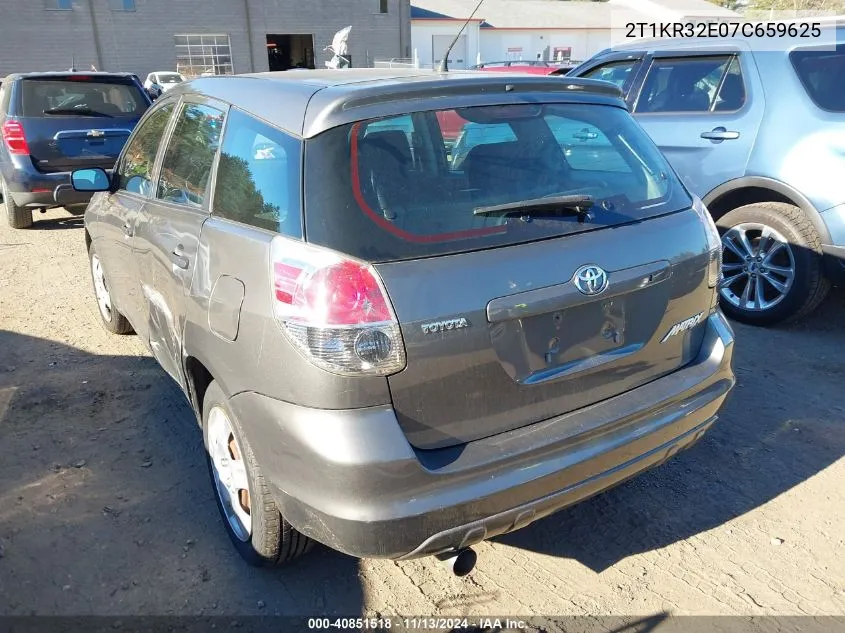 2007 Toyota Matrix VIN: 2T1KR32E07C659625 Lot: 40851518