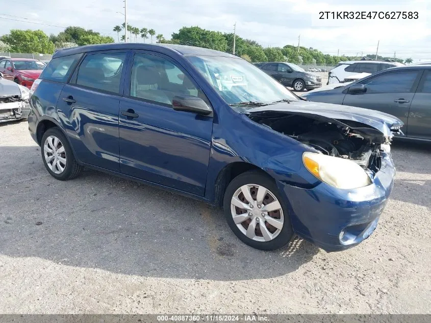 2007 Toyota Matrix VIN: 2T1KR32E47C627583 Lot: 40887360