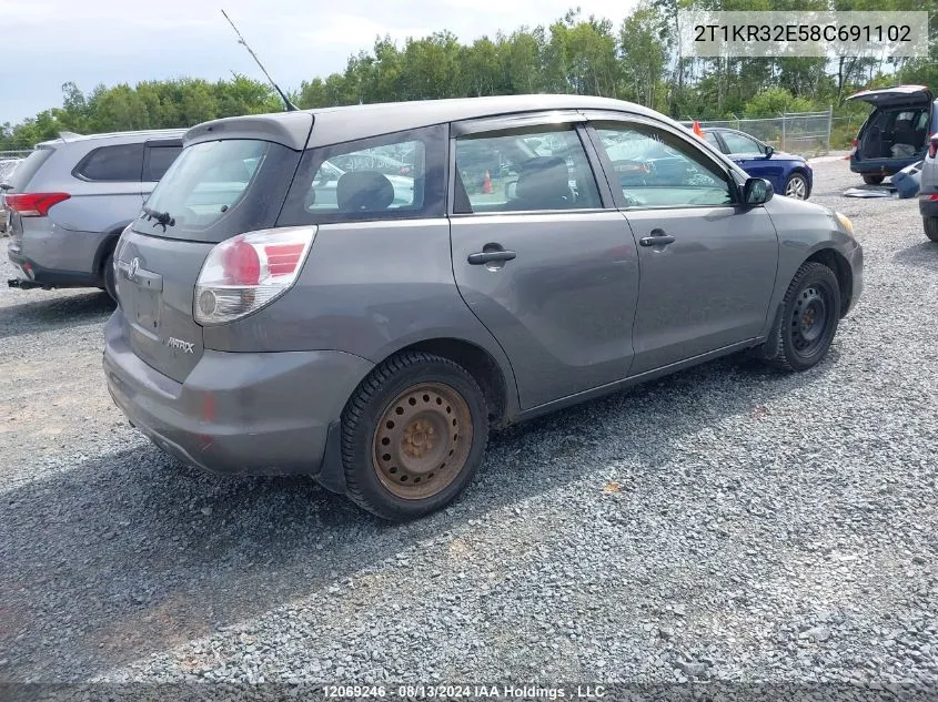 2T1KR32E58C691102 2008 Toyota Matrix Xr