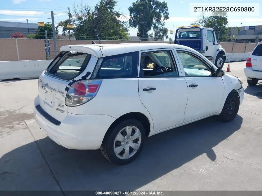 2T1KR32E28C690800 2008 Toyota Matrix